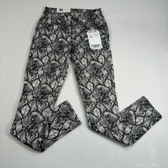 Seven 7 Tummyless Skinny Jeans SZ 4 High Rise Snake Skin NWT - Picture 1 of 16